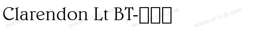 Clarendon Lt BT字体转换